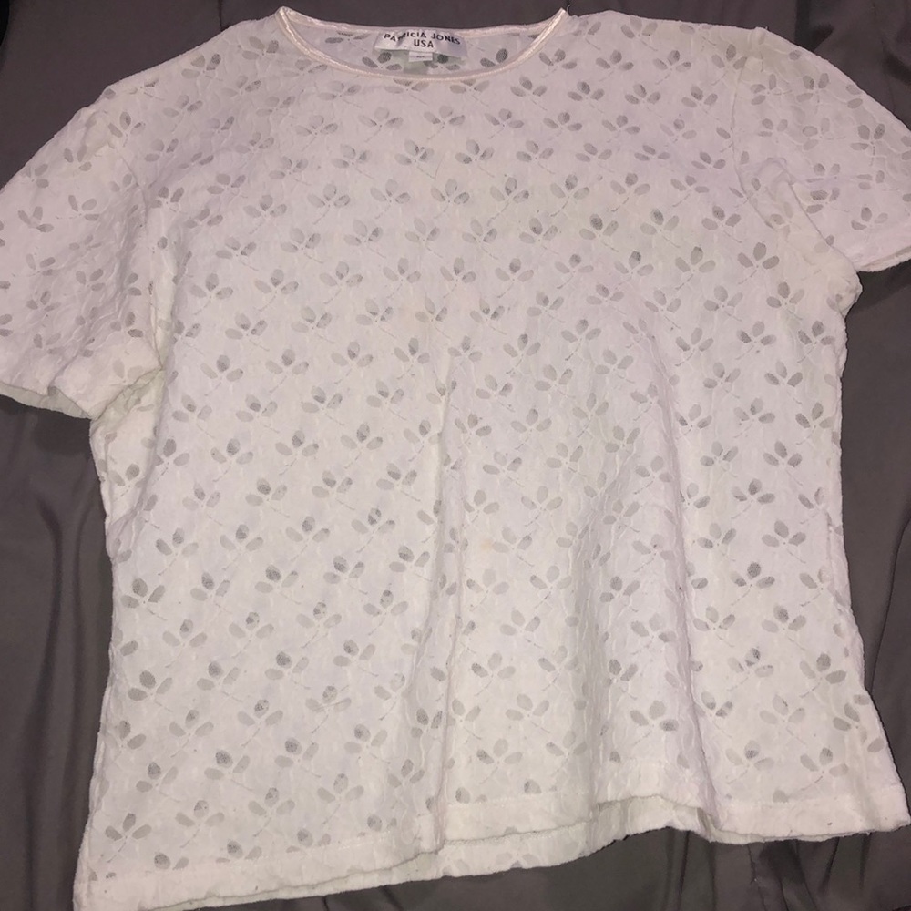 White detailed shirt